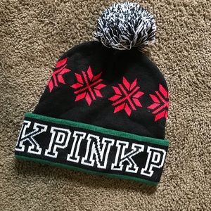 PINK Holiday Winter Hat
